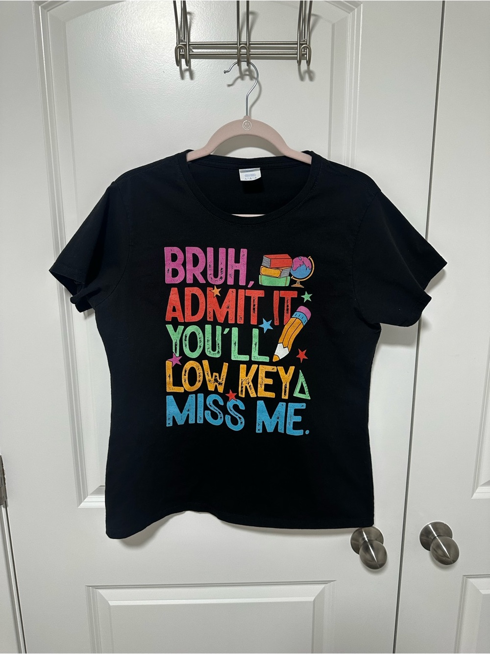 “Bruh Admit It You’ll Lowkey Miss Me”Teacher End of School Year T-Shirt